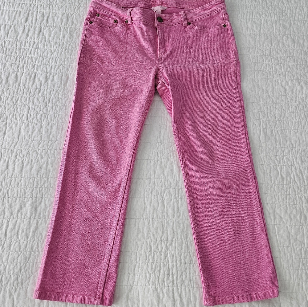 Lilly Pulitzer Aida Capri Jeans Size 6 Pink
